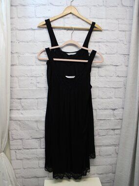 Ekouaer Nightgown Set of 2 Black Lace Summer Comfort Size Small